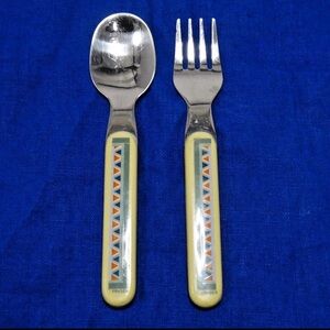 Disney Cole & Mason Child's Fork and Spoon Set, Vintage